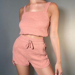 ✨Peachy Shorts Set